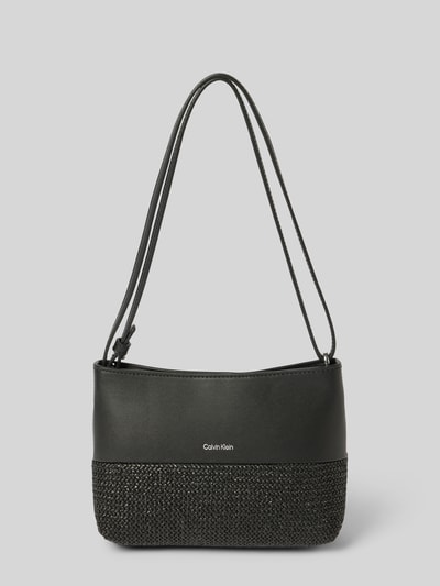 CK Calvin Klein Handtasche mit Label-Print Modell 'MIXMEDIA' Black 2