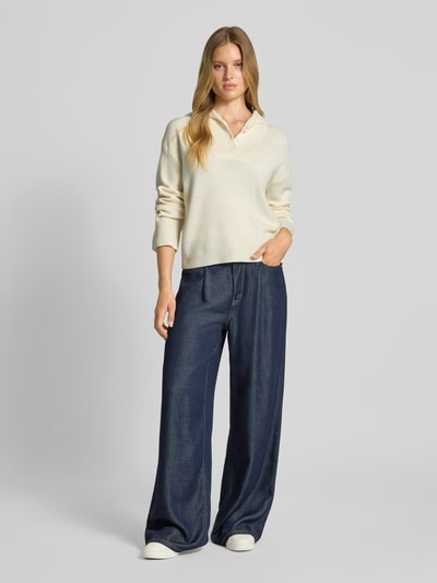 SUNCOO PARIS Strickpullover aus Lanawolle Modell 'PRETORI' Offwhite 1