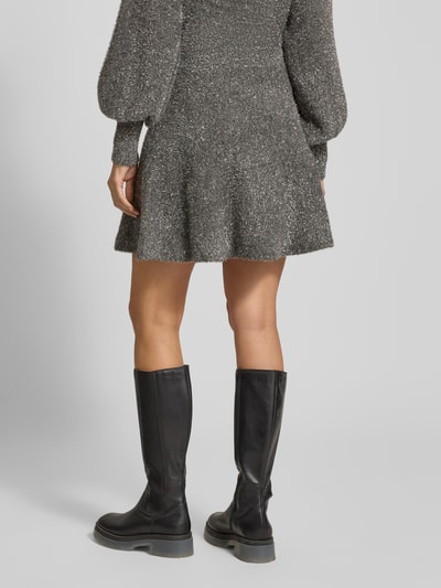 YAS Minirok met elastische band, model 'LISTRA' Zilver - 5