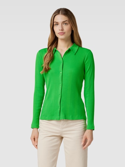 Esprit Strickjacke in Ripp-Optik Grün 4