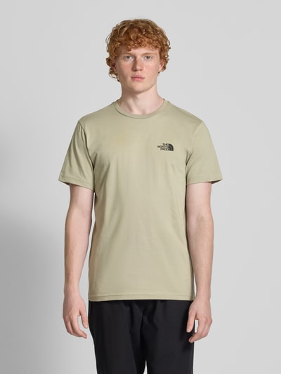 The North Face T-Shirt mit Label-Print Hellgrau 4