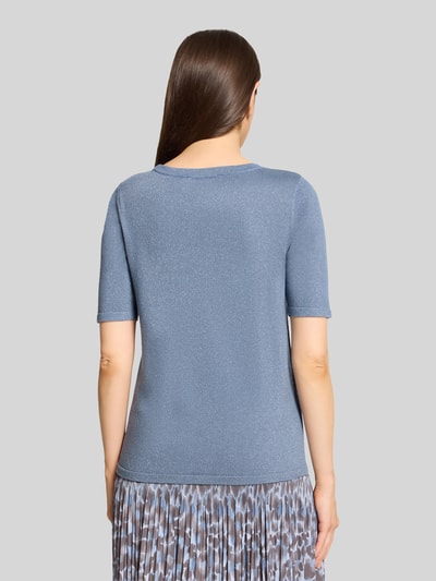 Betty Barclay sweter w kroju regular fit z mieszanki wiskozy model 'LT JULI' Szaroniebieski 5