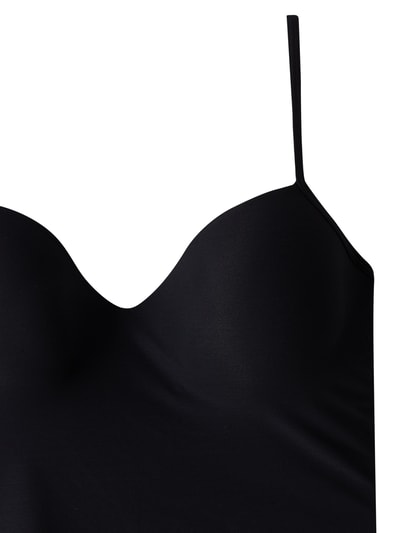 Hanro Unterhemd im 2-in-1-Look Modell 'Allure'- wattiert  Black 3