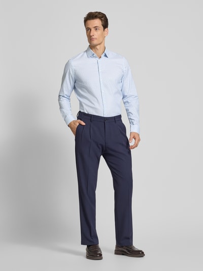 Jake*s Slim fit zakelijk overhemd met knoopsluiting Wit - 1