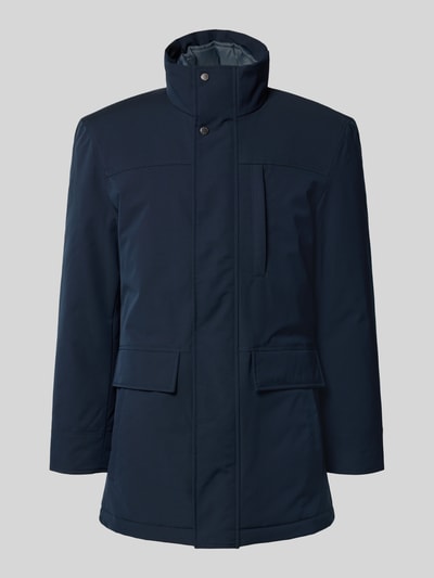 Christian Berg Men Jack met opstaande kraag en klepzakken Marineblauw - 2