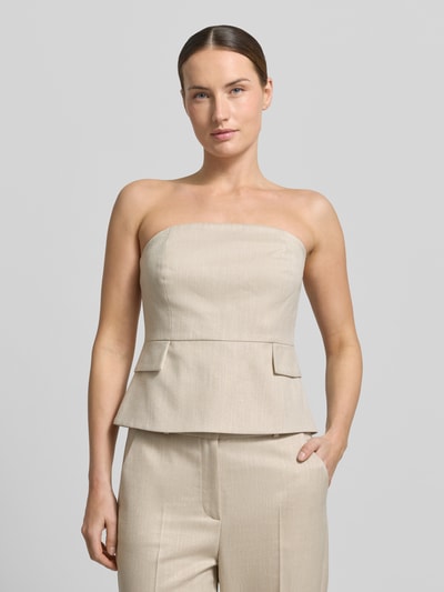 COMMA Bandeau-Top mit Pattentaschen Sand 4