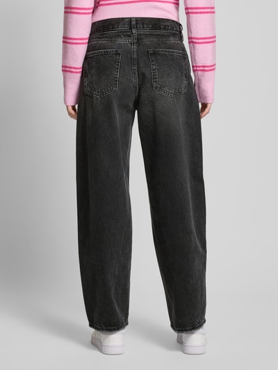 Only Wide fit jeans van katoen, model 'GIANNA' Zwart - 5