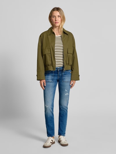 Gang Boyfriend Fit Jeans im Destroyed-Look Modell 'NICA WORKER' Blau 1