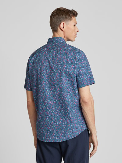 Lerros Slim fit vrijetijdsoverhemd met all-over print Donkerblauw - 5