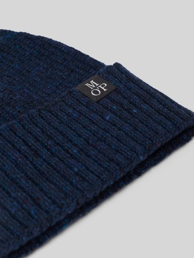 Marc O'Polo Czapka z mieszanki wełny Granatowy 2