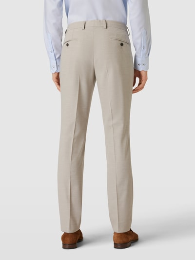Pierre Cardin Spodnie materiałowe o kroju regular fit z fakturowanym wzorem model ‘Ryan’ Beżowy 5