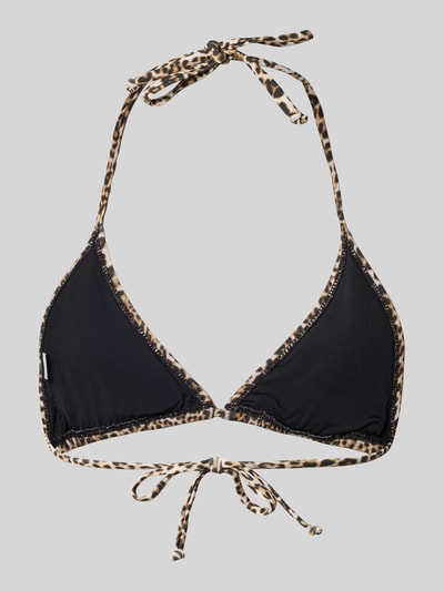 Jake*s Casual Bikini-Oberteil mit Allover-Animal-Print Schlamm 3