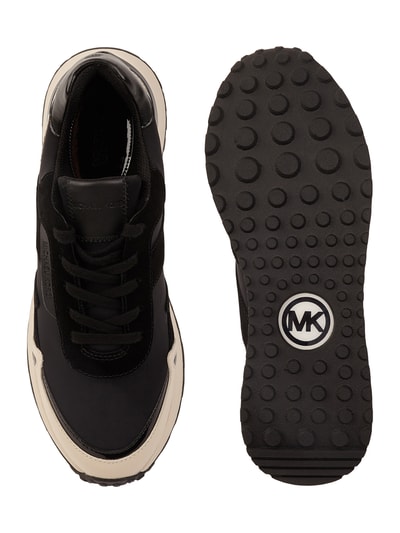 MICHAEL Michael Kors Sneaker aus Scuba mit Lederbesatz Modell 'Monroe'  Black 5