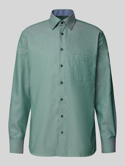 ETERNA Modern fit zakelijk overhemd met kentkraag Groen - 2