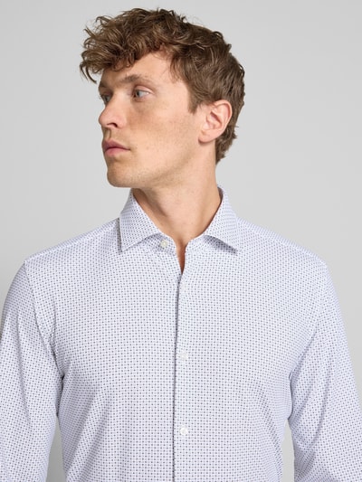 HUGO Slim Fit Business-Hemd mit Knopfleiste Modell 'Kenno' Weiss 3