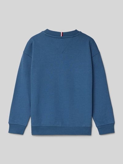 Tommy Hilfiger Teens Sweatshirt met labelprint Rookblauw - 3