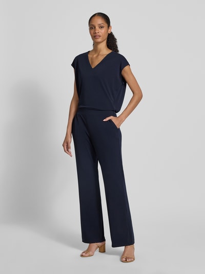 someday. Regular Fit Jumpsuit mit V-Ausschnitt Modell 'Celaria' Dunkelblau 1