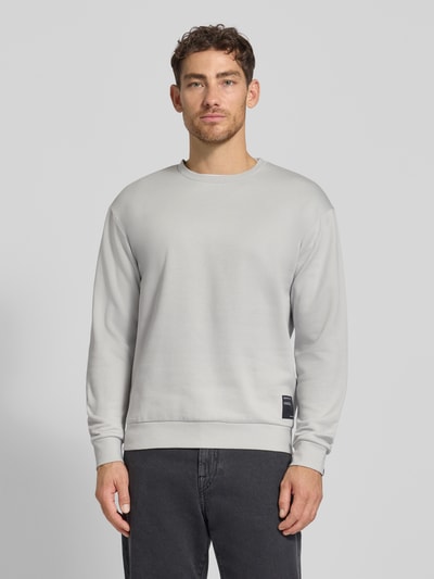 Tom Tailor Denim Regular Fit Sweatshirt aus Baumwoll-Mix Hellgrau 4