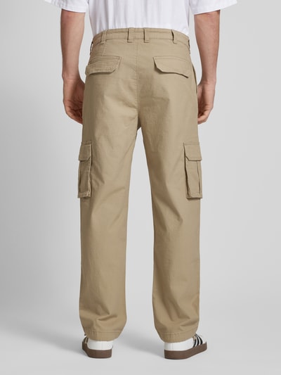 REVIEW Cargobroek met labeldetail Beige - 5