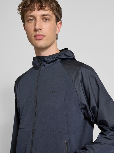 BOSS Green Trainingsanzug mit Label-Print Dunkelblau 3