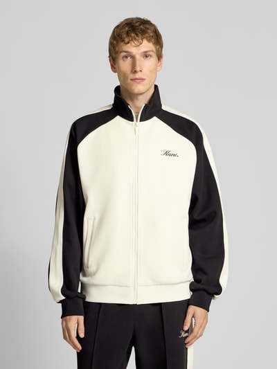 KARL KANI Bluza rozpinana z detalem z logo model ‘Kani’ Biały 4