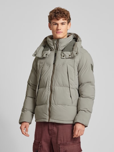 G-Star Raw Gewatteerd jack met opstaande kraag, model 'Whistler' Beige - 4