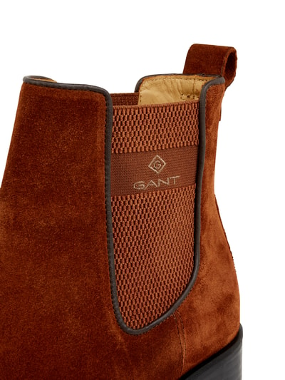 Gant Chelsea Boots aus Veloursleder Modell 'Dellar' Cognac 2