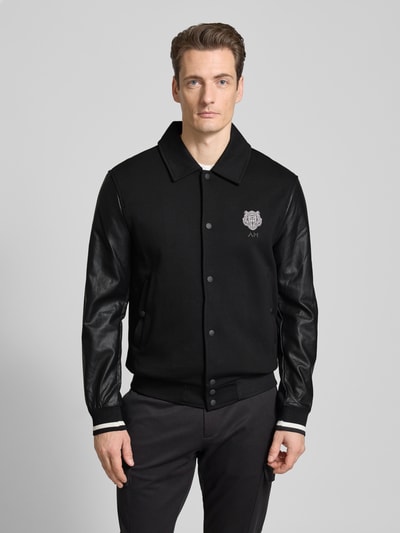 Antony Morato Jacke mit Motiv- und Label-Print Black 4