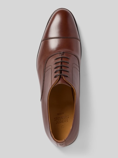 Productfoto, Derby uit leer met vetersluiting model 'Marshall' van Henry Stevens, echt leer, afgeronde punt, hakhoogte maat 44: 2 cm, schachthoogte: 7 cm, schachtbreedte: 11 cm