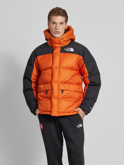 The North Face Parka pikowana z haftem z logo Miedziany 4