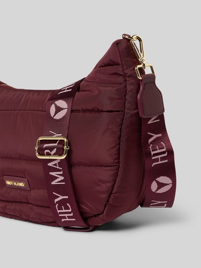 Hey Marly Torebka z detalem z logo Ciemnoczerwony 3