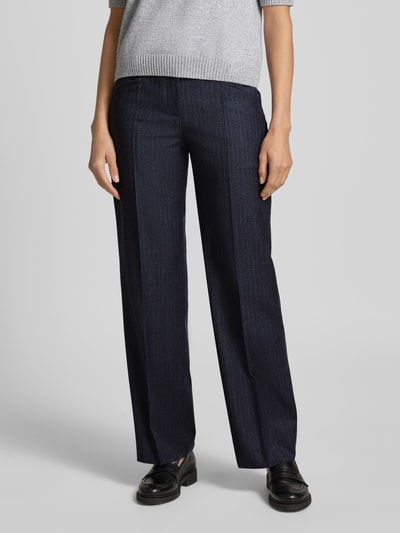 BOSS Regular Fit Stoffhose aus reiner Schurwolle Modell 'TILDA9' Marine 4