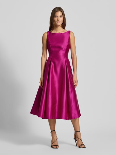 Adrianna Papell Cocktailjurk met boothals Felroze - 4