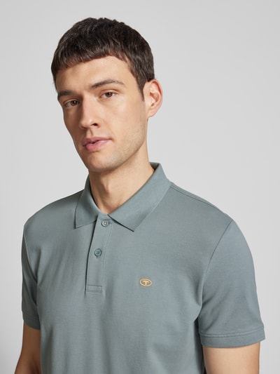 Tom Tailor Regular Fit Poloshirt aus Baumwoll-Piqué mit Logo-Stitching Mint 3