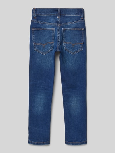 s.Oliver RED LABEL Slim fit jeans van katoenmix, model 'BRAD' Donkerblauw - 3