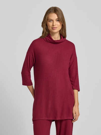 Soyaconcept Shirt met lange mouwen en col, model 'Biara' Bordeaux - 4