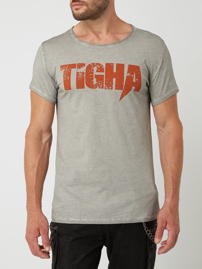 Tigha T-Shirt mit Logo-Print Modell 'Splashes'  Hellgrau 4