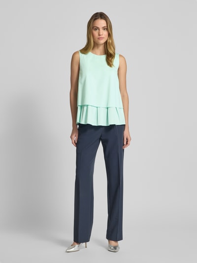 Marc Cain Regular fit blousetop in laagjeslook Mintgroen - 1