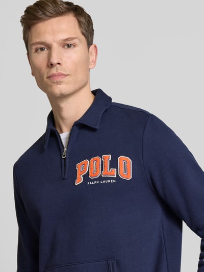 Polo Ralph Lauren Sweatshirt mit Polokragen Marine 3