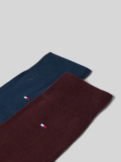 Tommy Hilfiger Socken aus Baumwoll-Mix Dunkelrot 2