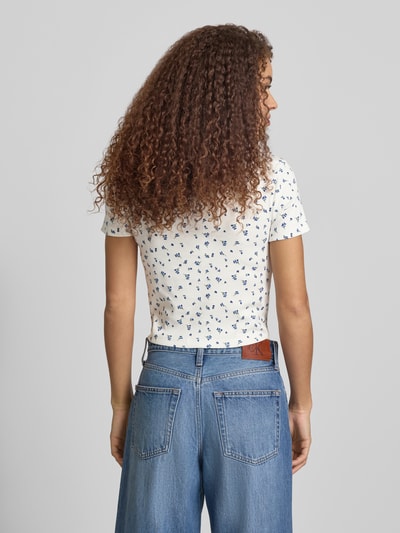 ONLY regular fit T-shirt van katoenmix model 'FENJA' Wit - 5
