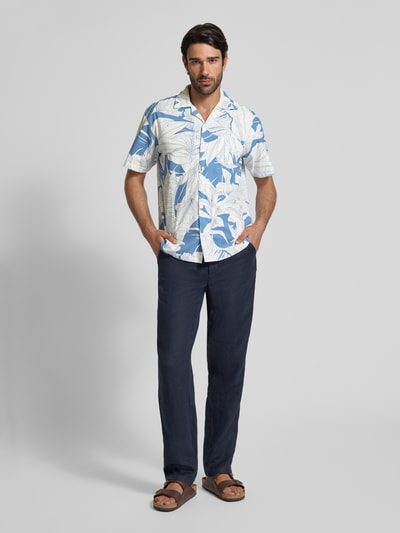 Jack & Jones Premium Regular fit vrijetijdsoverhemd met borstzak, model 'BLUBAHAMAS' Blauw - 1