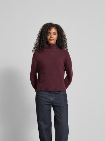 Joseph Kaschmirpullover mit Stehkragen Bordeaux 4