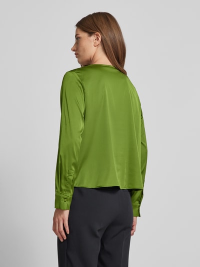 Christian Berg Woman Selection Regular fit blouse met blinde knoopsluiting Groen - 5