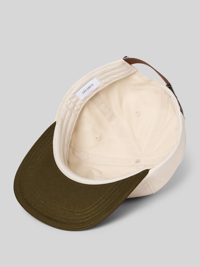 Les Deux Baseballpet met labelstitching, model 'Glen' Zand - 2