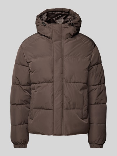 Jack & Jones Steppjacke mit Kapuze Modell 'BRADLEY' Mittelbraun 1