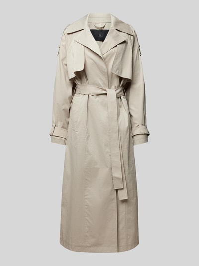 WITHBLACK Trenchcoat mit Bindegürtel Ecru 2