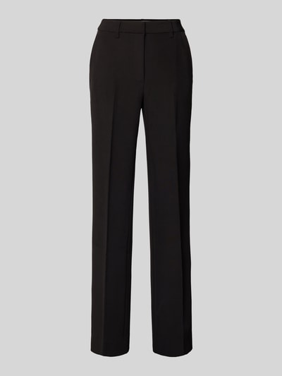 Produktfoto, Hose mit Bügelfalten Modell 'Fatou' von LeGer by Lena Gercke in Schwarz, Regular Fit, glatte Textur, Bügelfalte, Gesäßtaschen