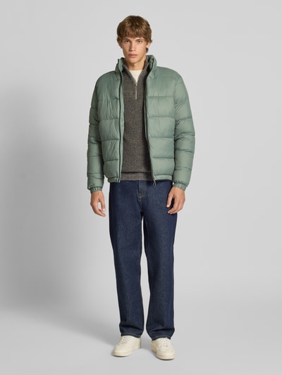 Blend Steppjacke mit Stehkragen Modell 'EIDEN' Hellgruen 1