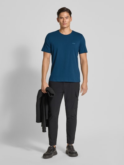 BOSS Regular Fit T-Shirt aus Baumwoll-Mix Modell 'MIX&MATCH' Dunkelblau 1